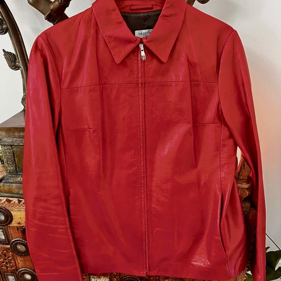 🌶OROTON Vintage leather jacket - Picture 4 of 7